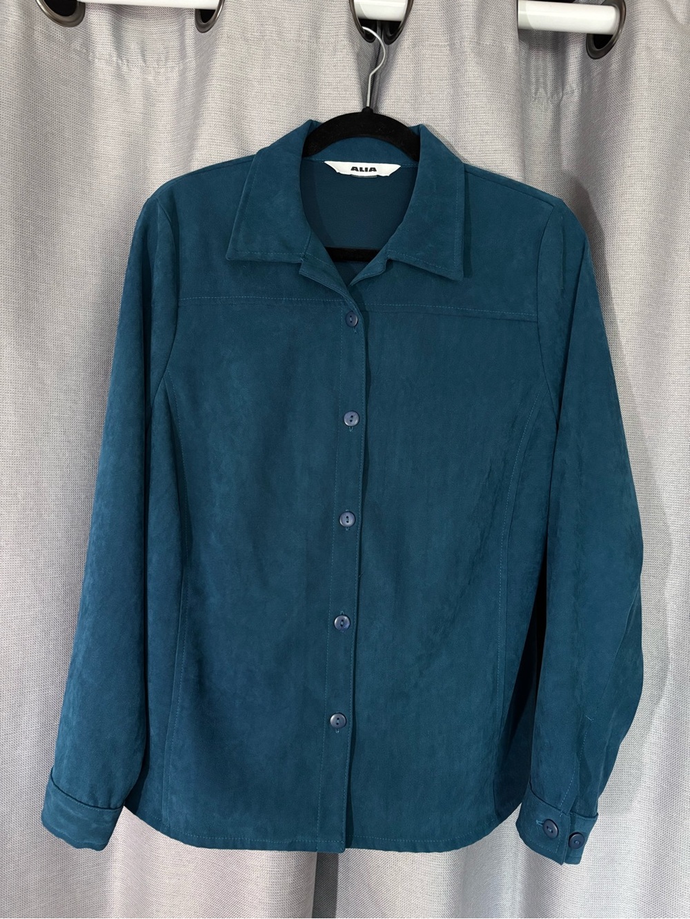 ALIA Teal Button Up